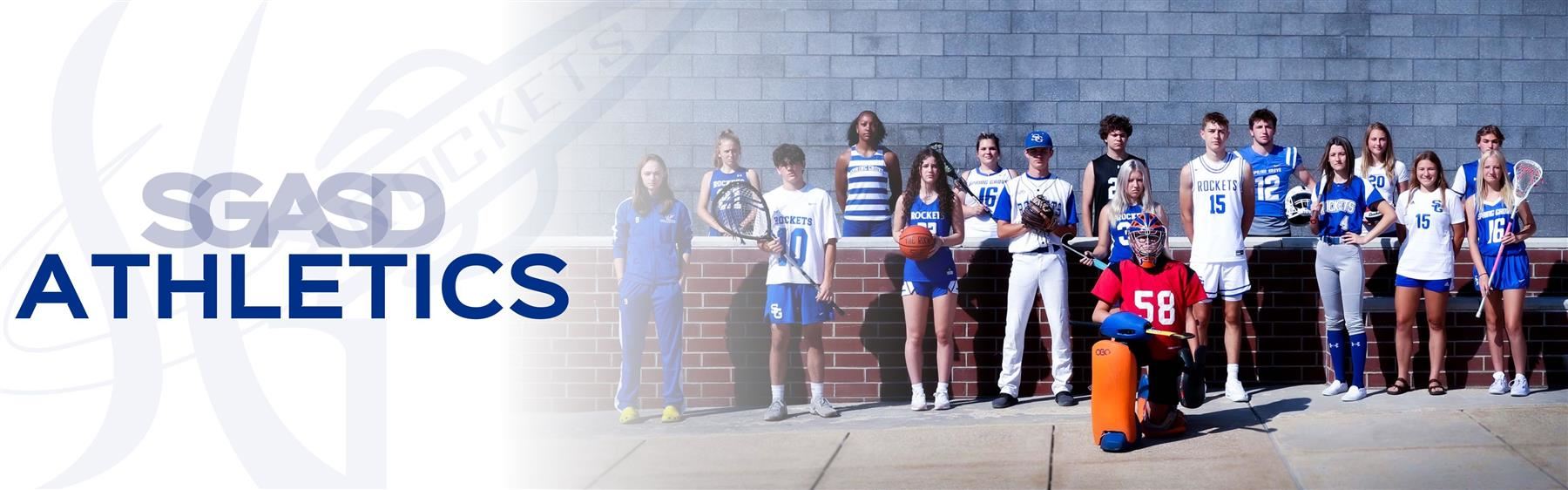 SGASD Athletics. Group picture of student-athletes in uniform